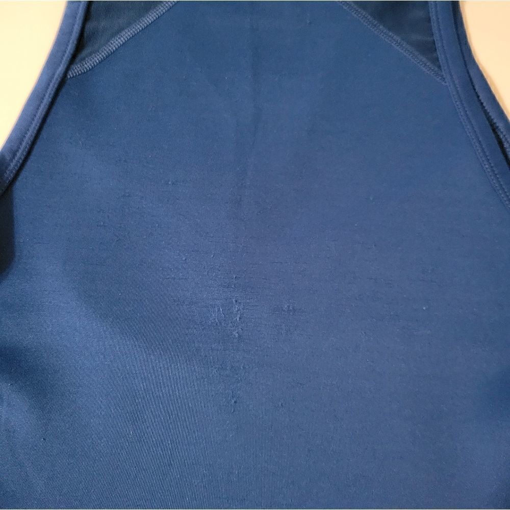 JoyLab Women's Blue Workout Tank Top with Mesh - Picture 11 of 12